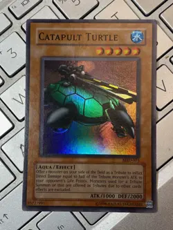 Yugioh Catapult Turtle MRD-075 Super Rare Holo / unlimited ed / LP/NM - Image 1