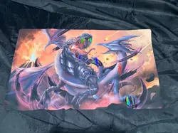 New Yu-Gi-Oh! Foil Black Tyranno and Serpent Night Dragon playmat - Image 1