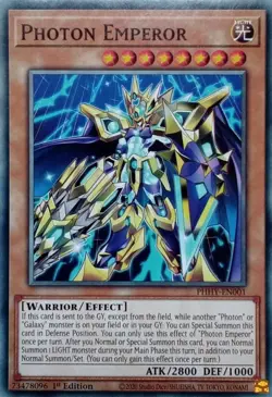 Yugioh! PHHY-EN001 Photon Emperor COMMON 1ST ED Yu-gi-oh! - Image 1