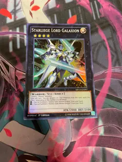 YUGIOH - STARLIEGE LORD GALAXION - SUPER RARE - MP14 - 1ST ED - NM - Image 1