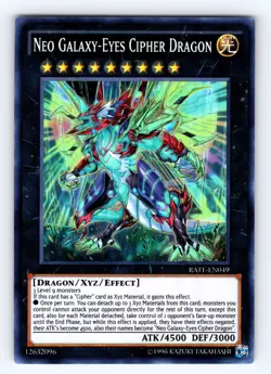 Yugioh Neo Galaxy-Eyes Cipher Dragon RATE-EN049 Super Rare - NM 💎 - Image 1