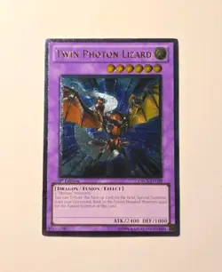 Yugioh Twin Photon Lizard 1st Edition ORCS-EN039 Ultimate Rare LP - Image 1