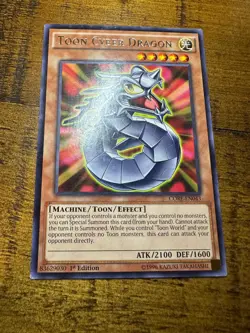 Toon Cyber Dragon CORE-EN043 1st Edition Rare PL + BONUS - Image 1