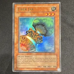 Konami Yu-Gi-Oh! Fiber Jar LOD-056 Legacy of Darkness Unlimited Holo Rare - Image 1