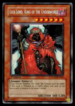 Lich Lord, King of the Underworld - FOTB-EN062 LP Force of the Breaker Yu-Gi-Oh - Image 1