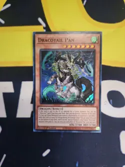 Dracotail Pan Super Rare JUSH-EN003 LP 1st Ed Yugioh - Image 1