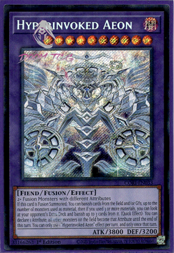 Yugioh! Hyperinvoked Aeon CORI-EN033 (SCR) 1st Ed "Invoker Support" - Image 1