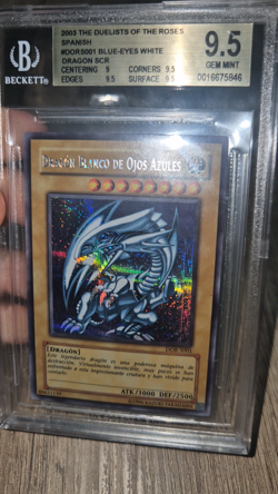 Yu-gi-oh BGS/Beckett DDS-001 (spanish) DOR-S001 Blue eyes white dragon - Image 2