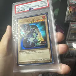 Yugioh Dark Magician En005 25th Anniversary Psa 10 - Image 3