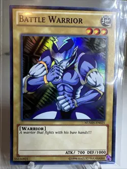 Battle Warrior NUMH-EN025 Number Hunters Unlimited Foil Yugioh TCG Near Mint - Image 1