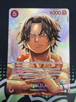 One Piece Portgas.D.Ace (SP) ST15-005 The Time of Battle English OP16 CLEAN! - Image 1