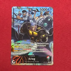 Bandai One Piece Card Game Krieg OP15-001 Leader Alt Art Foil 5000 EN - Image 1