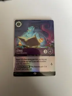Disney Lorcana Winterspell #210/204 Epic Genie Magical Researcher NM Cold Foil - Image 1
