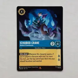 Ichabod Crane 148/204 Disney Lorcana Whispers in the Well Regular Rare Card NM - Image 1