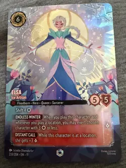 Ravensburger Disney Lorcana Elsa - Ice Artisan Enchanted Foil 233/204 EN - Image 1