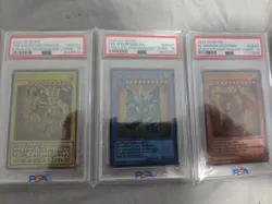 *US SELLER* PSA 10 Yu-Gi-Oh! TCG 25th Stainless Steel Egyptian God Cards JP - Image 2