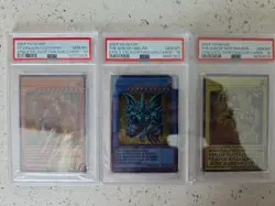 *US SELLER* PSA 10 Yu-Gi-Oh! TCG 25th Stainless Steel Egyptian God Cards JP - Image 3