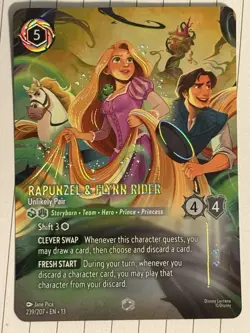 Disney Lorcana Attack of the Vine Rapunzel & Flynn Rider Enchanted 239/207 - Image 1