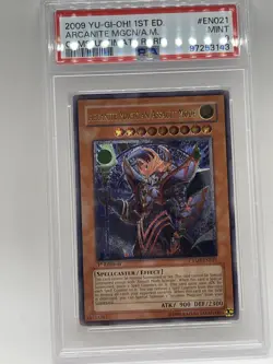 Arcanite Magician/Assault Mode PSA 9 MINT Ultimate Rare 1st Ed CRMS-EN021 Yugioh - Image 1