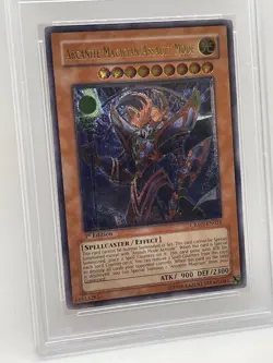 Arcanite Magician/Assault Mode PSA 9 MINT Ultimate Rare 1st Ed CRMS-EN021 Yugioh - Image 5