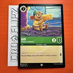 Gus - Champion of Cheese - 73/204 - Common - Disney Lorcana Non Foil - Image 1