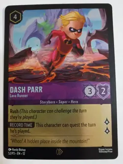 Dash Parr - Lava Runner 52 Disney Lorcana Promo Cards Cold Foil - Image 1