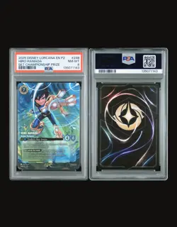 2025 DISNEY LORCANA EN P2-PROMO #24B HIRO HAMADA ARMOR DESIGNER PSA 8 Set Champs - Image 3