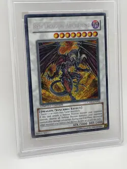 Red Dragon Archfiend PSA 8 NM-MINT Secret Rare 2008 CT05-EN002 Tin Promo Yugioh - Image 5
