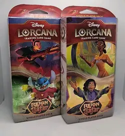 Lorcana TCG - Reign Of Jafar Starter Deck 2 Pack - Mulan/Stitch, Tiana/Bruno - Image 1