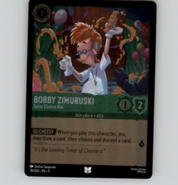 Disney Lorcana Bobby Zimuruski Spray Cheese Kid Uncommon Fabled Cold FOIL - Image 1