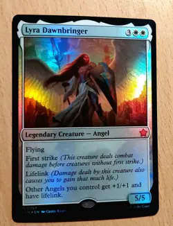 Mtg Magic # FOIL Lyra Morgenbringer, Lyra Dawnbringer, English, Angel Lord Engel - Image 1