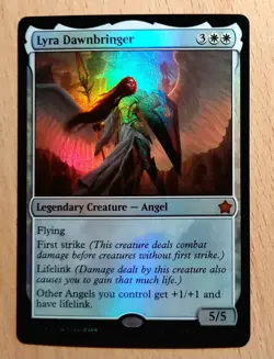 Mtg Magic # FOIL Lyra Morgenbringer, Lyra Dawnbringer, English, Angel Lord Engel - Image 2