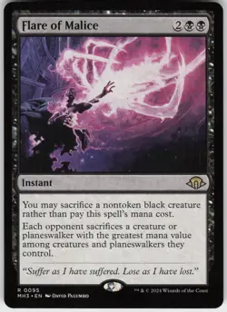 Flare of Malice Modern Horizons 3 Rare Magic: The Gathering - Image 1