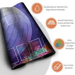 NEW Pokemon Playmat with Card Zones Free Bag Rubber Playmat Compatible Pokemon - Image 3