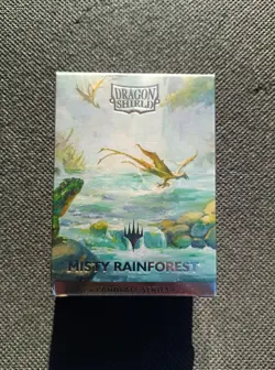 Magic Dragon Shield Misty Rainforest Dual Matte Art Sleeves Landfall Series Mtg - Image 1