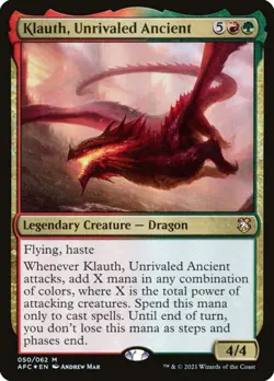 Klauth, Unrivaled Ancient (Forgotten Realms Commander 50) - Mythic Magic: The Ga - Image 1