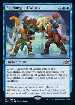 Foil Exchange Of Words 45/244 - Rare Unfinity - Image 1