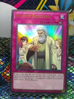 Solemn Scolding 1st Edition Ultra Rare MZMU-EN121 Yu-Gi-Oh! - Image 1