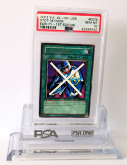 Stop Defense lob-e075 1st Edition (PSA 10) Rare Yu-Gi-Oh! - Image 1