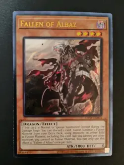 NM/VLP Yugioh Fallen Of Albaz - OP19-EN001 - Ultimate Rare - Image 1