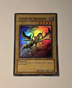 Yugioh Curse of Dragon LOB-066 Super Rare Vintage LP - Image 1