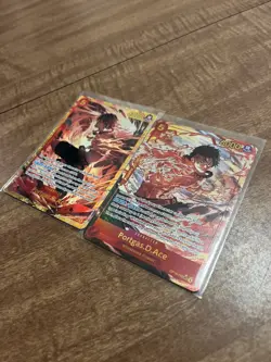Lot of 2 OP16-118 SEC Portgas D. Ace Alternate Art One Piece - Image 1