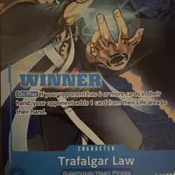One Piece Card Game Trafalgar Law - P-009 (Winner Pack Vol. 1) - (OP-PR) - Image 3