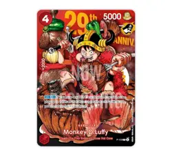 Pre-sale One Piece TCG 29th Anniversary Luffy Promo P-159 ENG 2 Card Set - Image 2