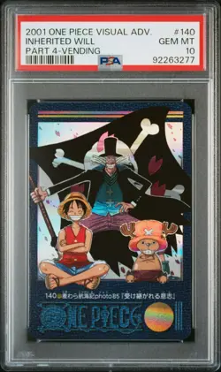 PSA10 One Piece Carddass Visual Adventure Luffy Chopper Hiluluk Inherited Will - Image 1
