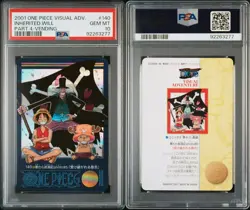 PSA10 One Piece Carddass Visual Adventure Luffy Chopper Hiluluk Inherited Will - Image 3