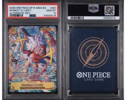 2026 ONE PIECE OP15 ADVENTURE ON KAMI'S ISLAND ALT ART MONKEY D. LUFFY PSA 10 - Image 3
