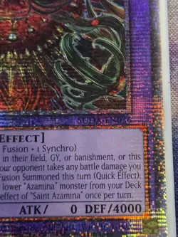Yugioh! Saint Azamina SUDA-EN036 1st Edition Quarter Century Secret Rare Mint NM - Image 2