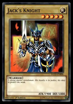 JACK'S KNIGHT YGLD-ENB06 COMMON YUGI'S LEGENDARY DECKS YU-GI-OH - Image 1