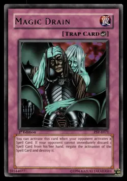 MAGIC DRAIN PSV-071 RARE PHARAOH'S SERVANT YU-GI-OH - Image 1